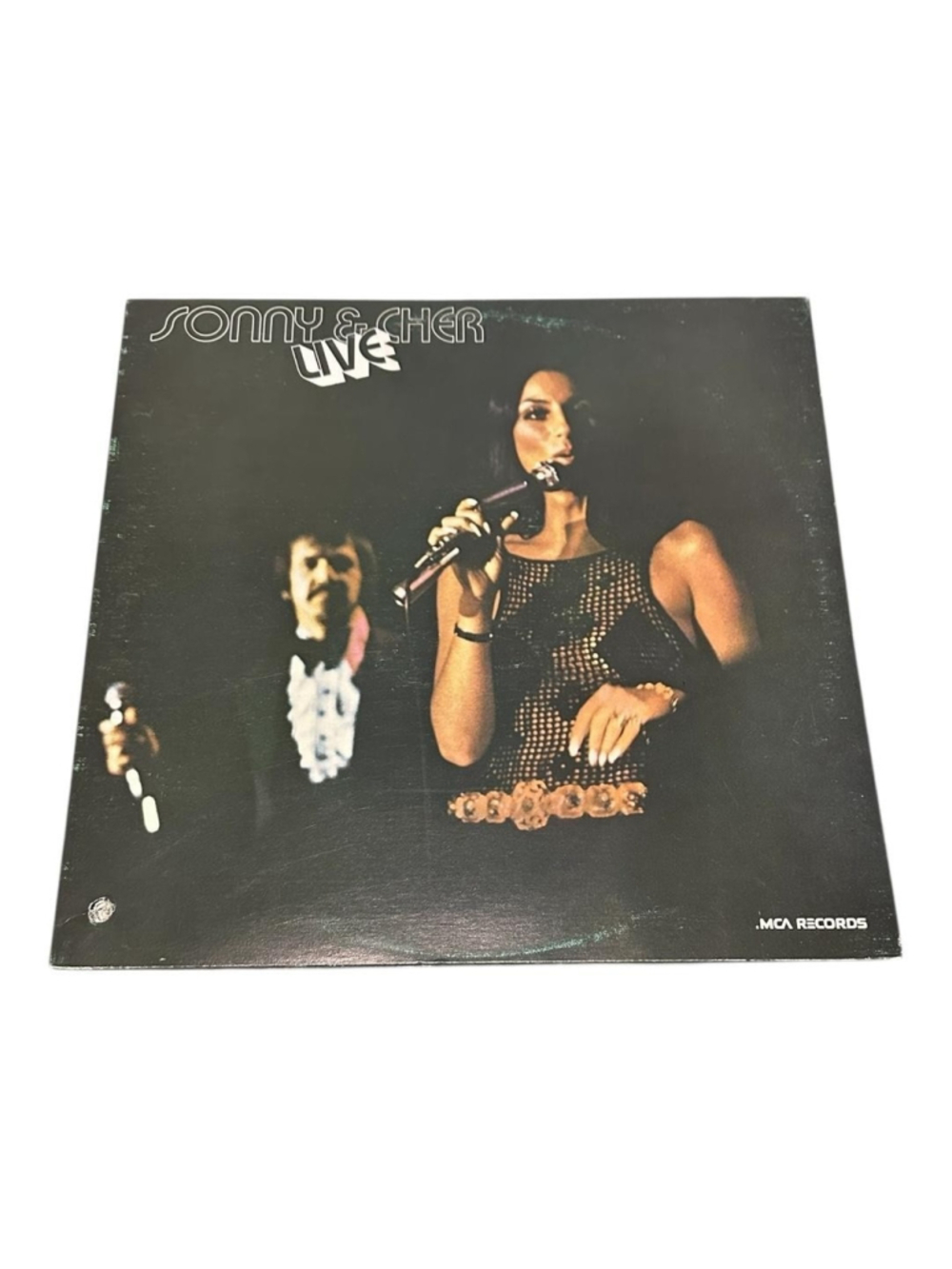 Vintage Sonny & Cher Vinyl LP Live Album 1971 MCA Pop Rock Black Canada
